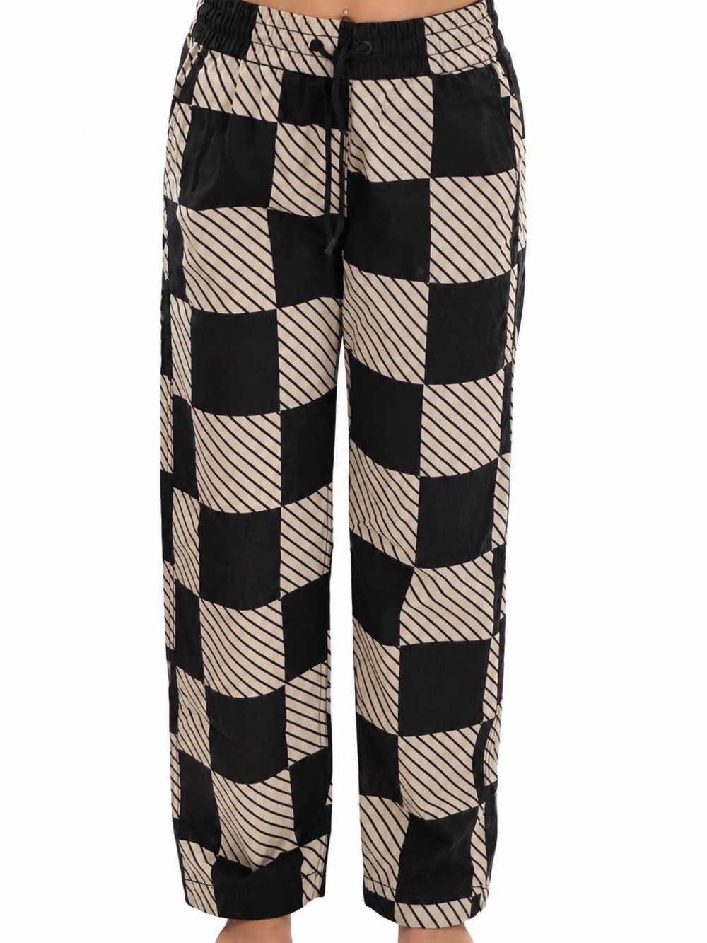 Levi's Black and White Checkerboard Jogger Pants